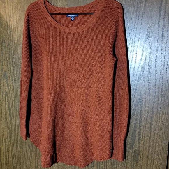 EUC American Eagle Outfitters Rust Sweater Size Medium - Picture 6 of 12